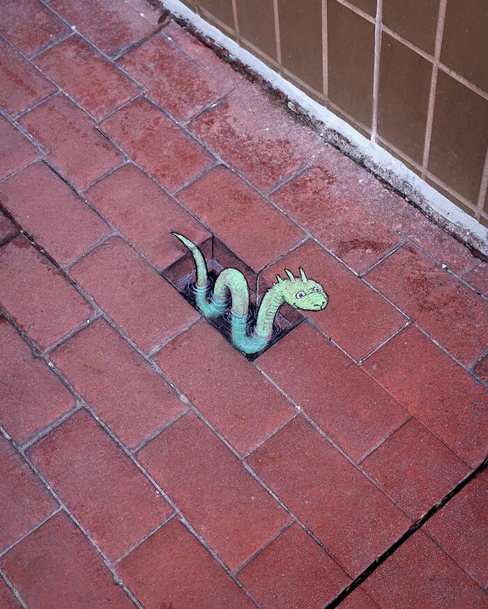 62 Doodled Creatures That Popped Up In Unexpected Places, By David Zinn (New Pics)
