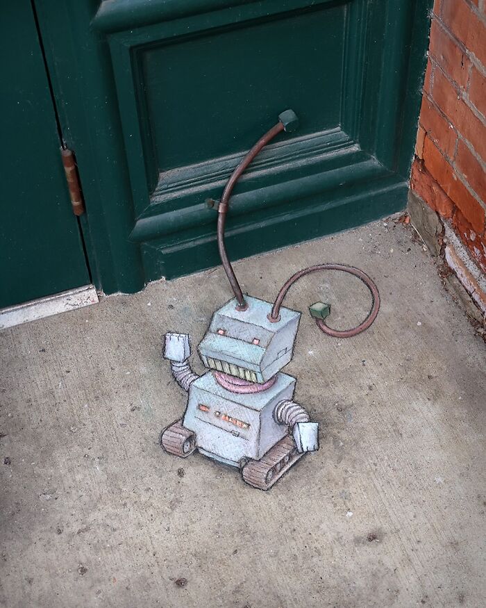 62 Doodled Creatures That Popped Up In Unexpected Places, By David Zinn (New Pics)