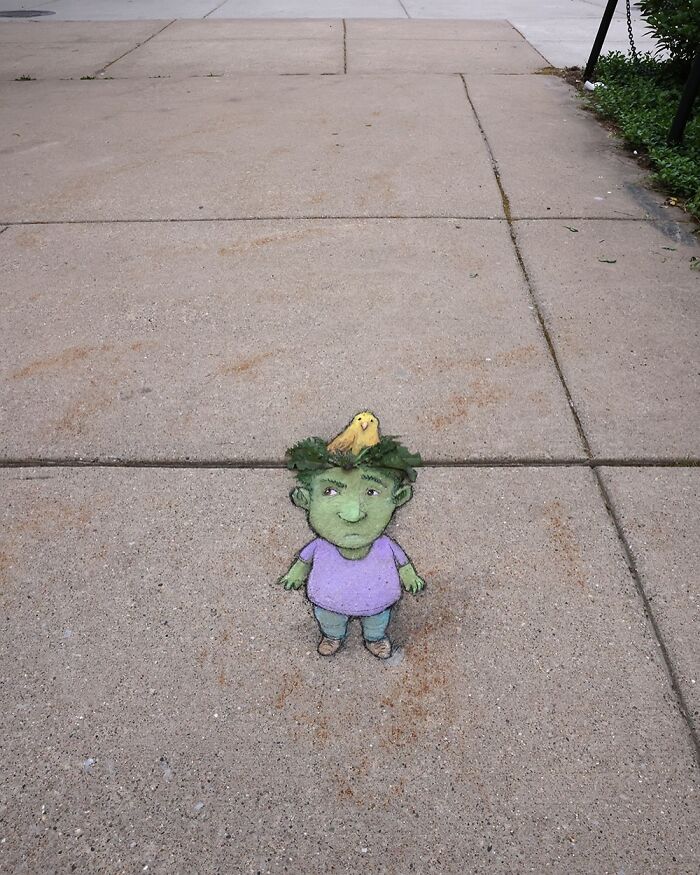62 Doodled Creatures That Popped Up In Unexpected Places, By David Zinn (New Pics)