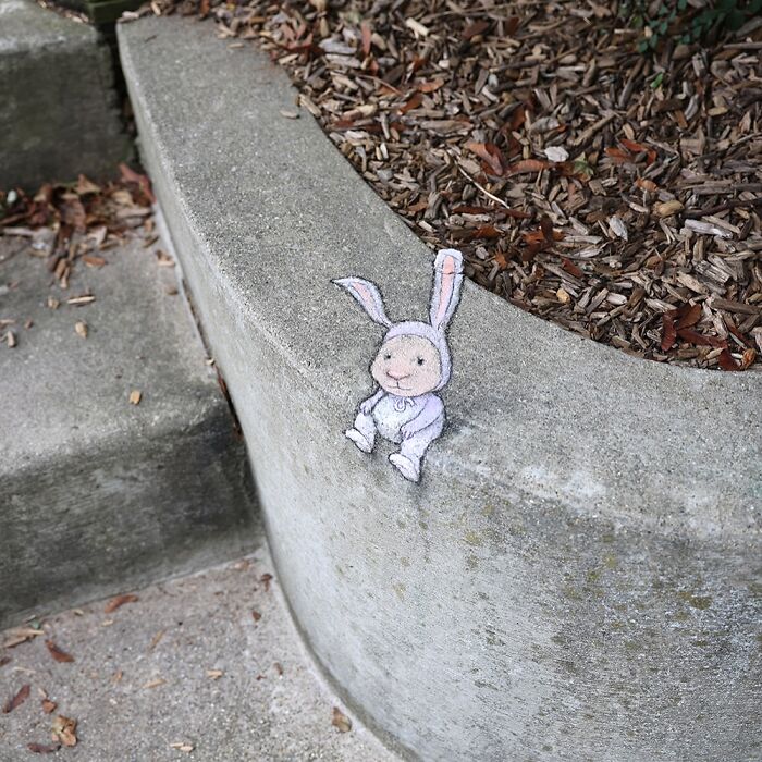 62 Doodled Creatures That Popped Up In Unexpected Places, By David Zinn (New Pics)
