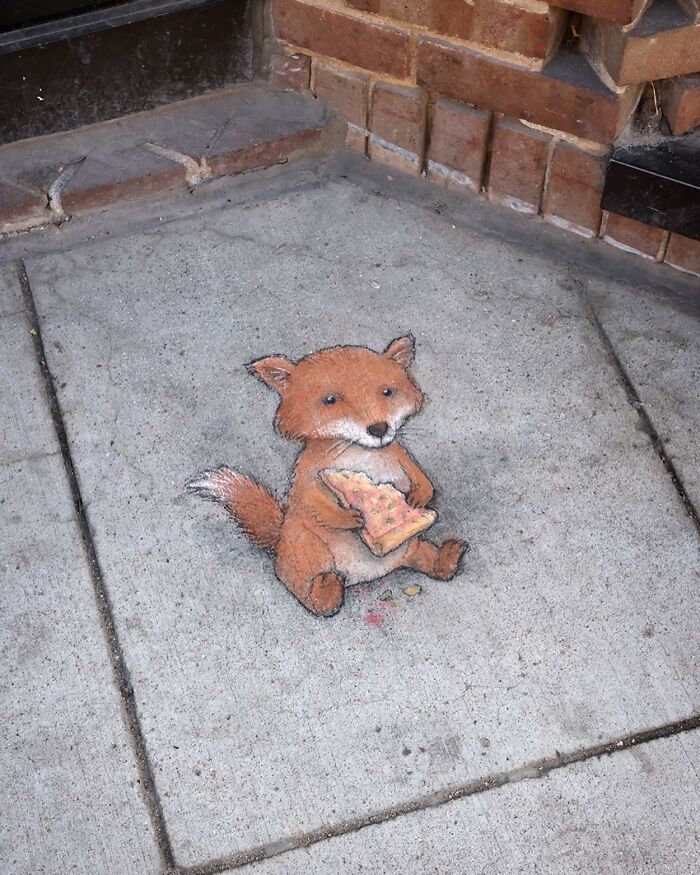 62 Doodled Creatures That Popped Up In Unexpected Places, By David Zinn (New Pics)