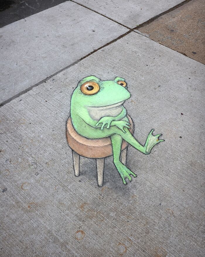 62 Doodled Creatures That Popped Up In Unexpected Places, By David Zinn (New Pics)