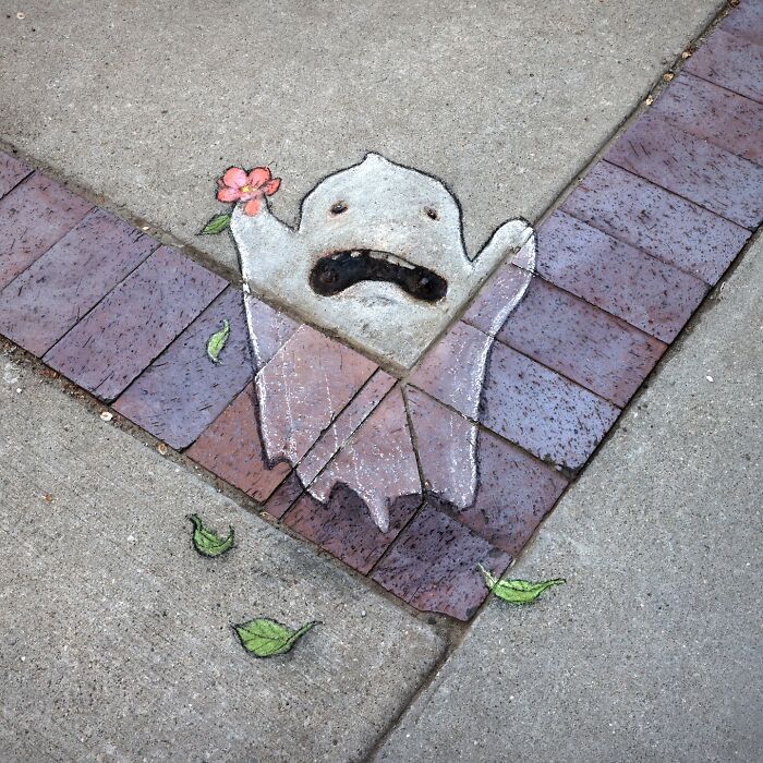 62 Doodled Creatures That Popped Up In Unexpected Places, By David Zinn (New Pics)