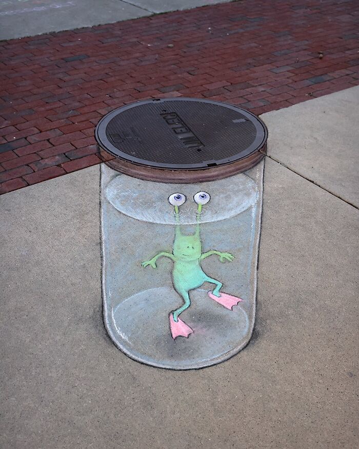 62 Doodled Creatures That Popped Up In Unexpected Places, By David Zinn (New Pics)
