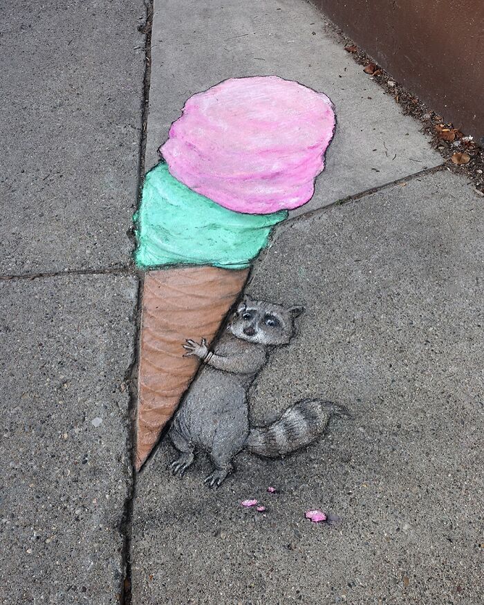 62 Doodled Creatures That Popped Up In Unexpected Places, By David Zinn (New Pics)