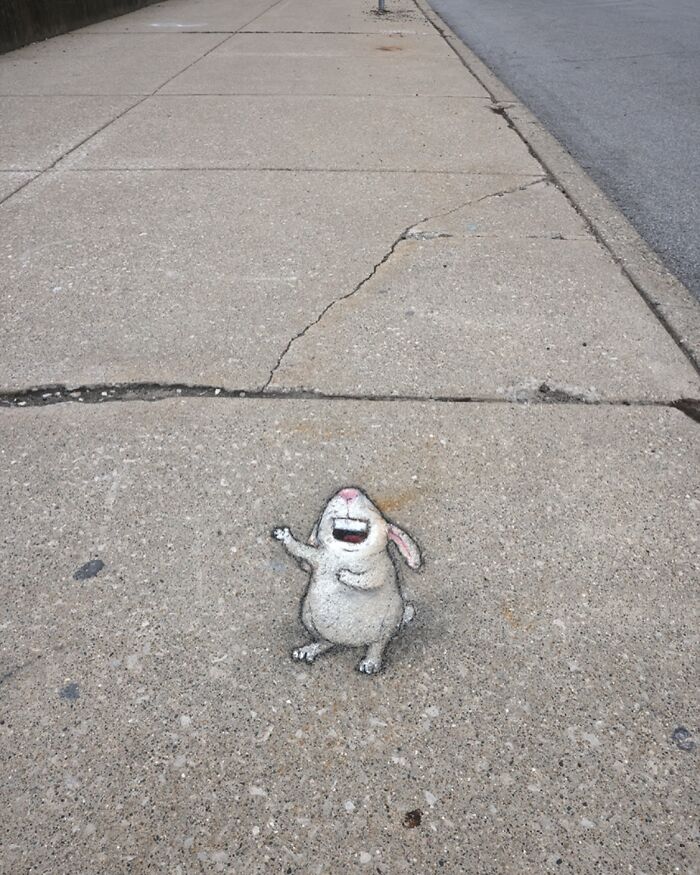 62 Doodled Creatures That Popped Up In Unexpected Places, By David Zinn (New Pics)