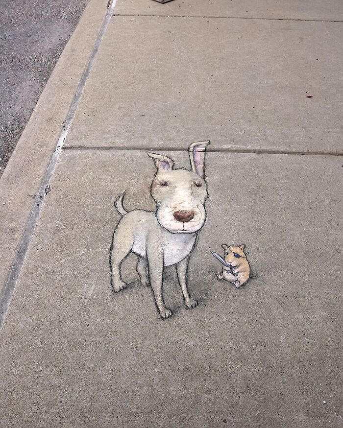 62 Doodled Creatures That Popped Up In Unexpected Places, By David Zinn (New Pics)