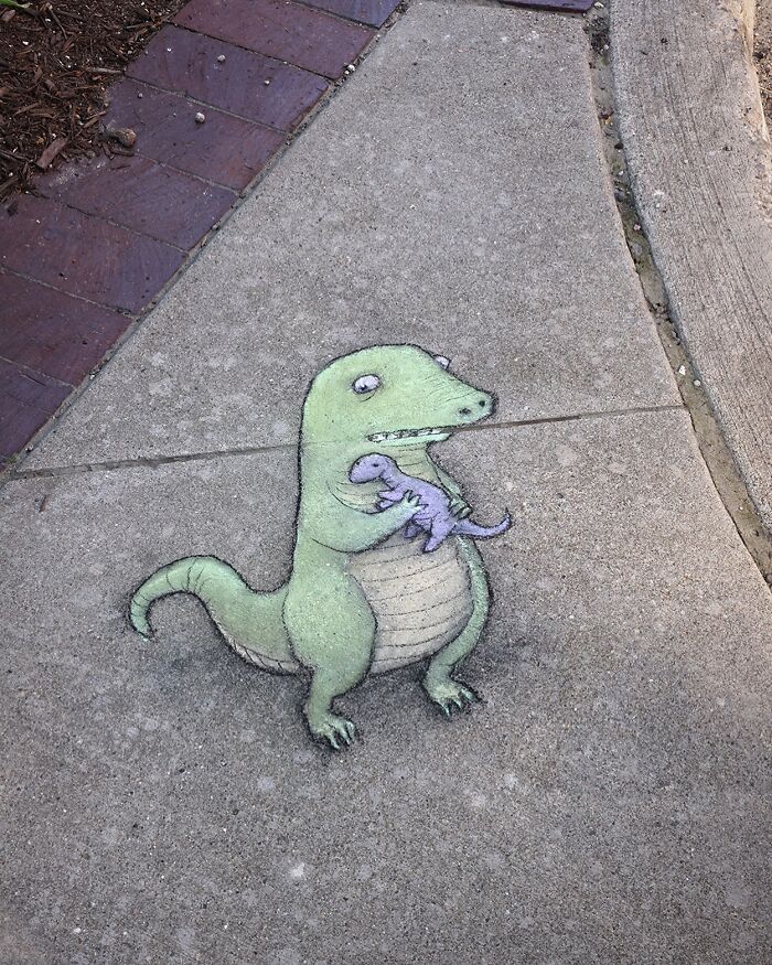 62 Doodled Creatures That Popped Up In Unexpected Places, By David Zinn (New Pics)