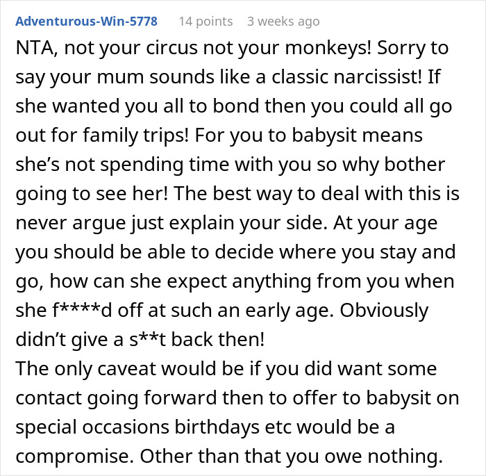Absentee Mom Expects Teen To Pause His Life And Babysit Fiancé&#8217;s Kids So They Can Enjoy Their Dates