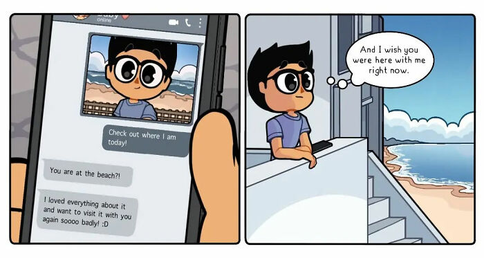 What Long-Distance Love Really Looks Like, Shown In 28 Honest Comics