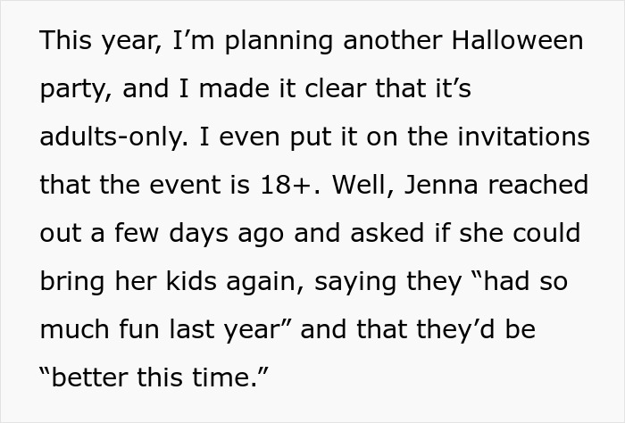 Children Ruin Halloween Party, Mom Acts Surprised When The Host Makes It “Adults-Only” Next Year
