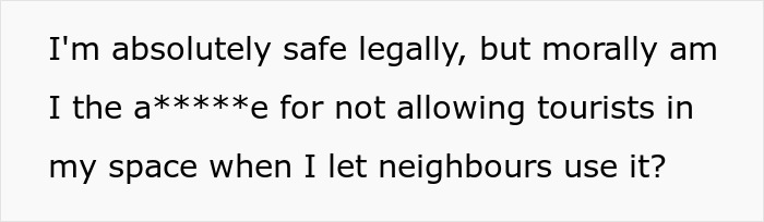 Homeowner Kicks Out Neighbor’s Airbnb Guests From His Patio, Get Accused Of Discrimination