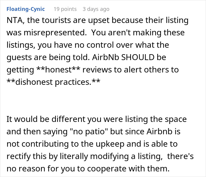 Homeowner Kicks Out Neighbor’s Airbnb Guests From His Patio, Get Accused Of Discrimination