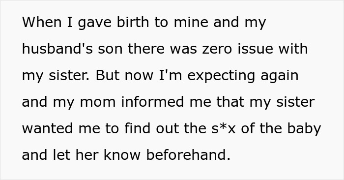 Pregnant Woman Scared Of Sister Who Is A Mom Of 6 Boys In The Case Her Baby Is A Girl