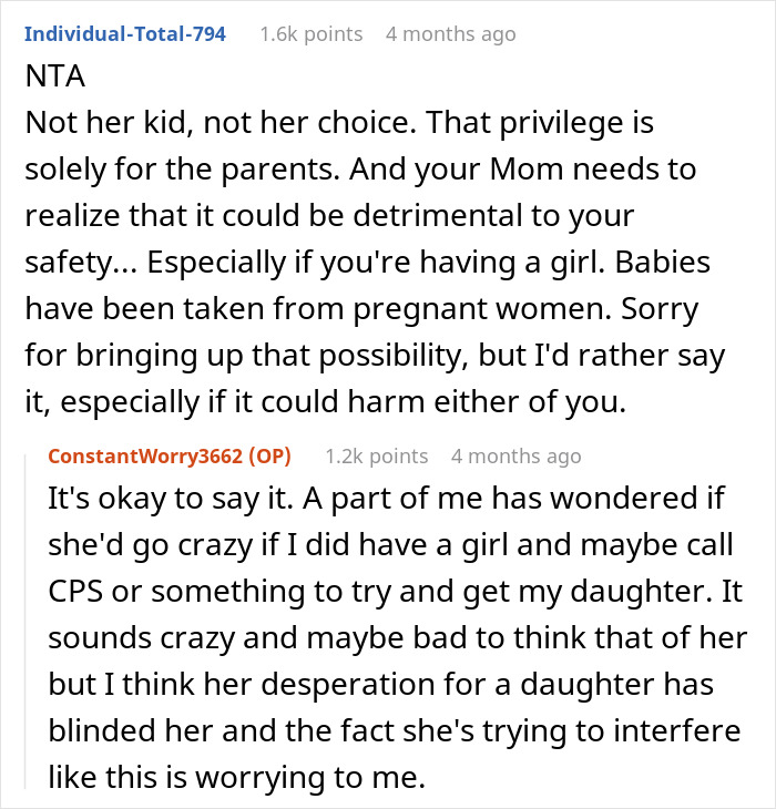 Pregnant Woman Scared Of Sister Who Is A Mom Of 6 Boys In The Case Her Baby Is A Girl