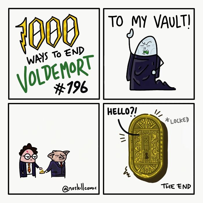 50 Harry Potter Comics By No Skill Comic That Outline 1,000 Ways To Defeat Voldemort