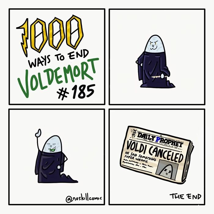 50 Harry Potter Comics By No Skill Comic That Outline 1,000 Ways To Defeat Voldemort