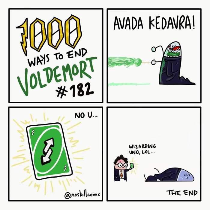 50 Harry Potter Comics By No Skill Comic That Outline 1,000 Ways To Defeat Voldemort