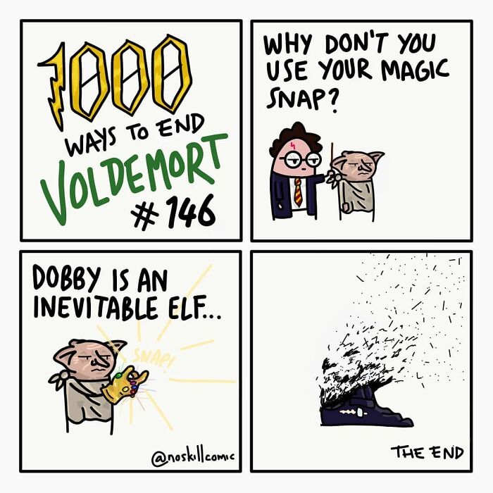 50 Harry Potter Comics By No Skill Comic That Outline 1,000 Ways To Defeat Voldemort
