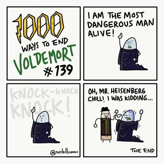 50 Harry Potter Comics By No Skill Comic That Outline 1,000 Ways To Defeat Voldemort