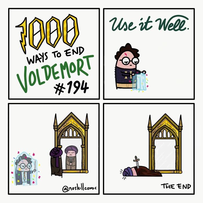 50 Harry Potter Comics By No Skill Comic That Outline 1,000 Ways To Defeat Voldemort