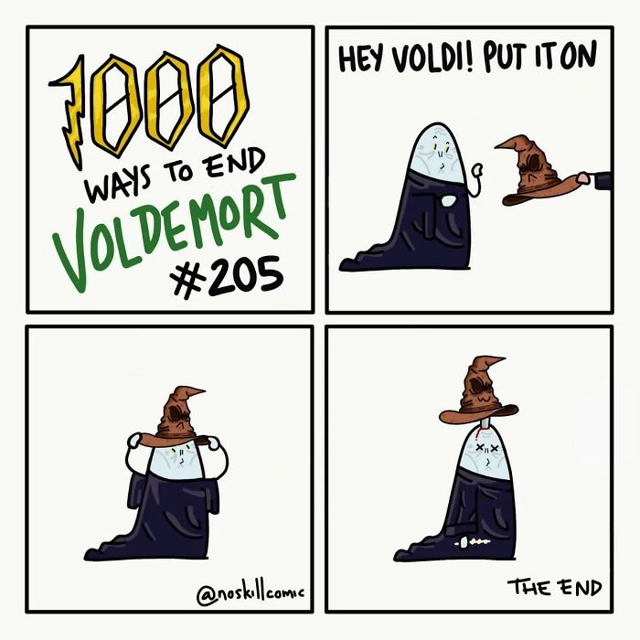 50 Harry Potter Comics By No Skill Comic That Outline 1,000 Ways To Defeat Voldemort