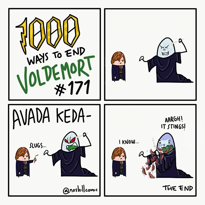 50 Harry Potter Comics By No Skill Comic That Outline 1,000 Ways To Defeat Voldemort