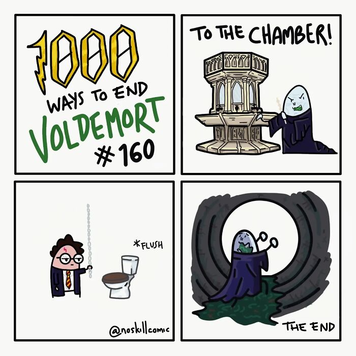 50 Harry Potter Comics By No Skill Comic That Outline 1,000 Ways To Defeat Voldemort