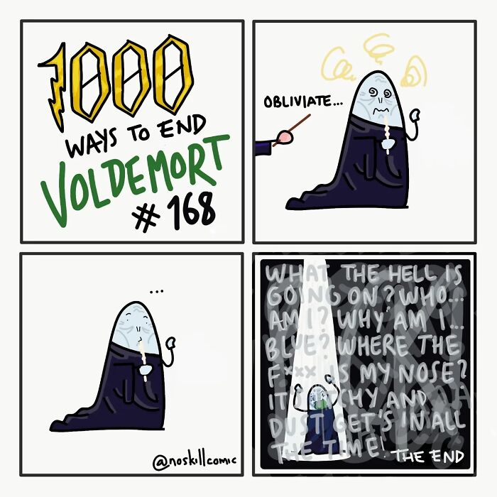 50 Harry Potter Comics By No Skill Comic That Outline 1,000 Ways To Defeat Voldemort