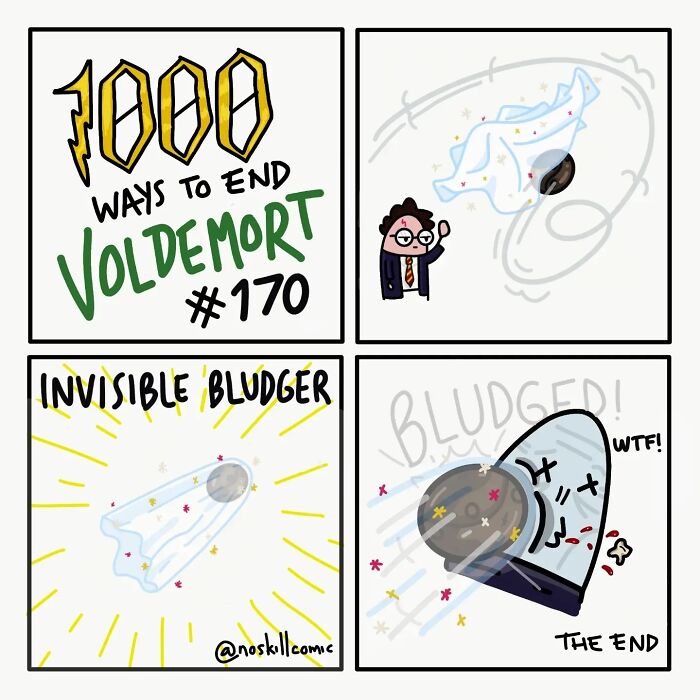 50 Harry Potter Comics By No Skill Comic That Outline 1,000 Ways To Defeat Voldemort