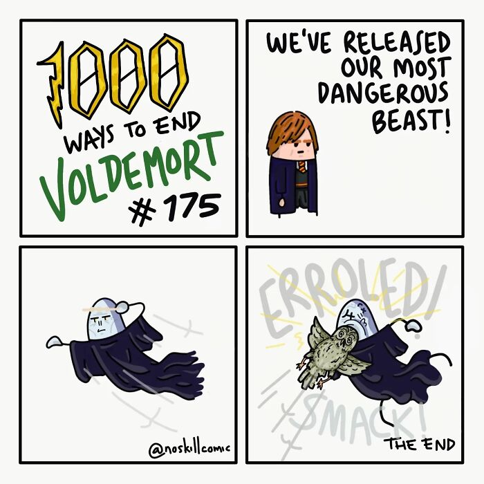 50 Harry Potter Comics By No Skill Comic That Outline 1,000 Ways To Defeat Voldemort