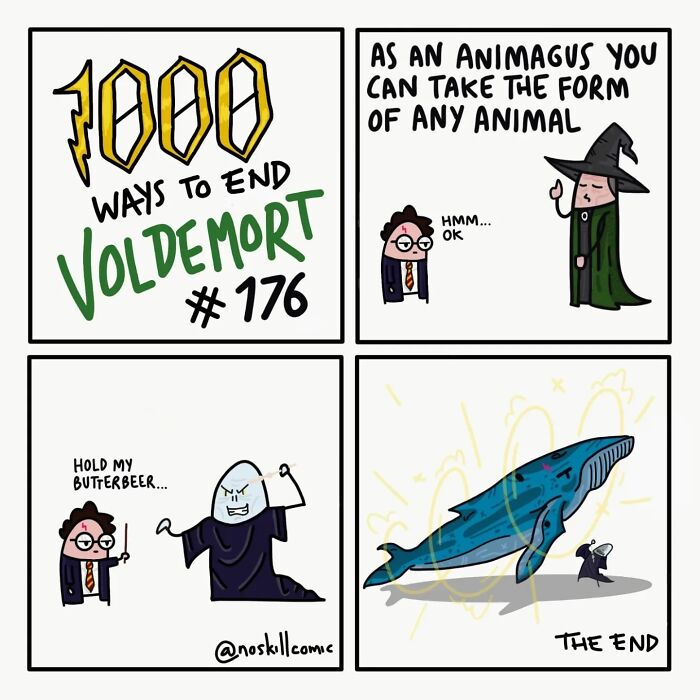 50 Harry Potter Comics By No Skill Comic That Outline 1,000 Ways To Defeat Voldemort