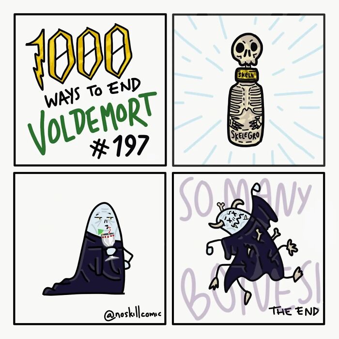 50 Harry Potter Comics By No Skill Comic That Outline 1,000 Ways To Defeat Voldemort