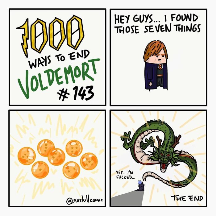 50 Harry Potter Comics By No Skill Comic That Outline 1,000 Ways To Defeat Voldemort