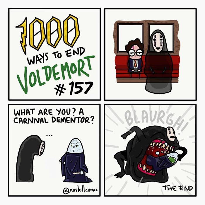 50 Harry Potter Comics By No Skill Comic That Outline 1,000 Ways To Defeat Voldemort