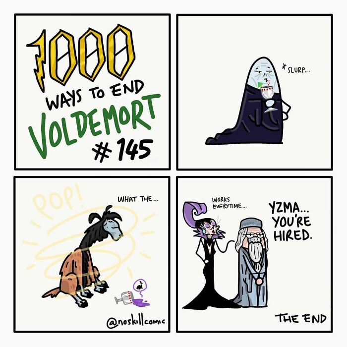 50 Harry Potter Comics By No Skill Comic That Outline 1,000 Ways To Defeat Voldemort