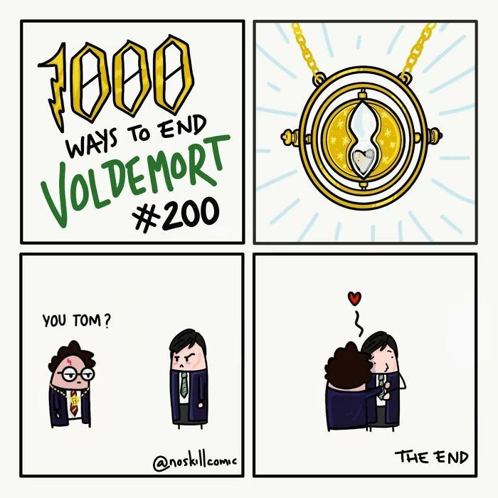 50 Harry Potter Comics By No Skill Comic That Outline 1,000 Ways To Defeat Voldemort