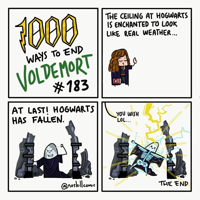 50 Harry Potter Comics By No Skill Comic That Outline 1,000 Ways To Defeat Voldemort