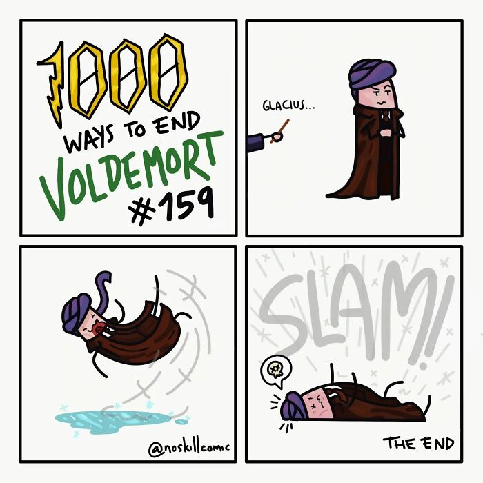 50 Harry Potter Comics By No Skill Comic That Outline 1,000 Ways To Defeat Voldemort