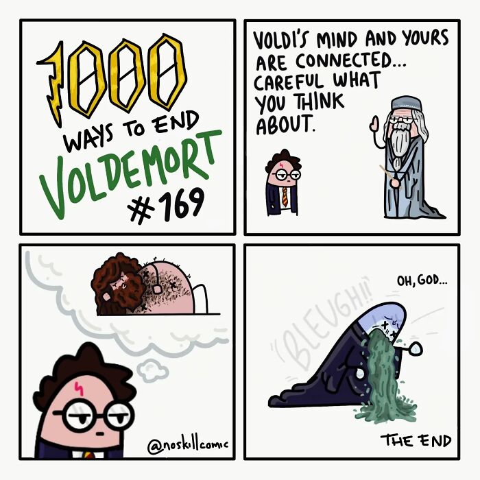 50 Harry Potter Comics By No Skill Comic That Outline 1,000 Ways To Defeat Voldemort