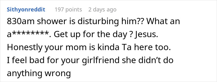 Woman Quietly Stops Visiting BF After His Housemate Complains About Her Showering, Causes Family Drama