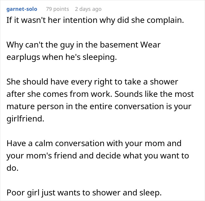 Woman Quietly Stops Visiting BF After His Housemate Complains About Her Showering, Causes Family Drama