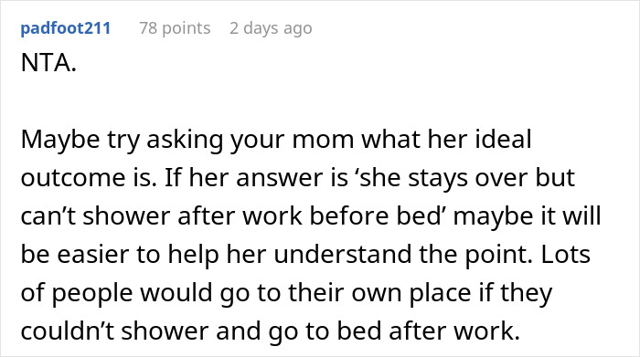 Woman Quietly Stops Visiting BF After His Housemate Complains About Her Showering, Causes Family Drama