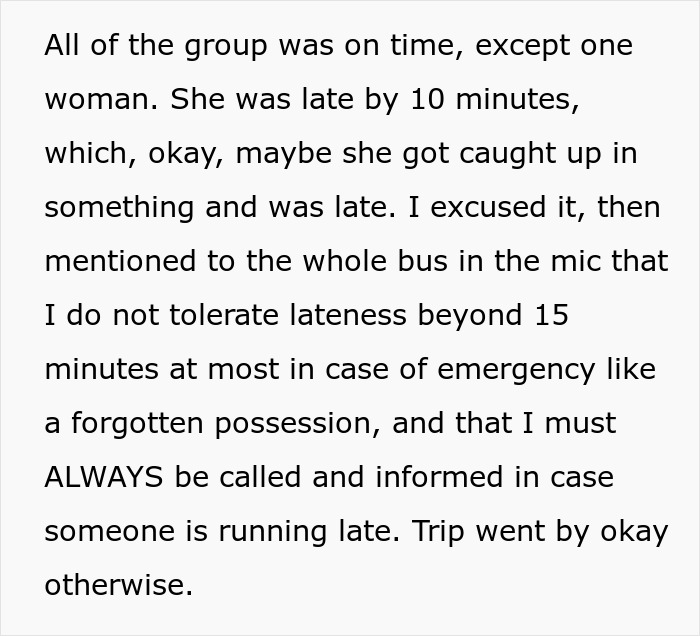 Always-Late Woman Tells Tour Guide To Wake Her Up, Gets Left Behind Instead