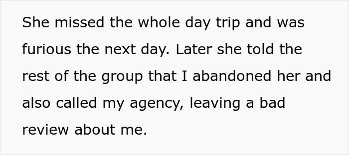 Always-Late Woman Tells Tour Guide To Wake Her Up, Gets Left Behind Instead