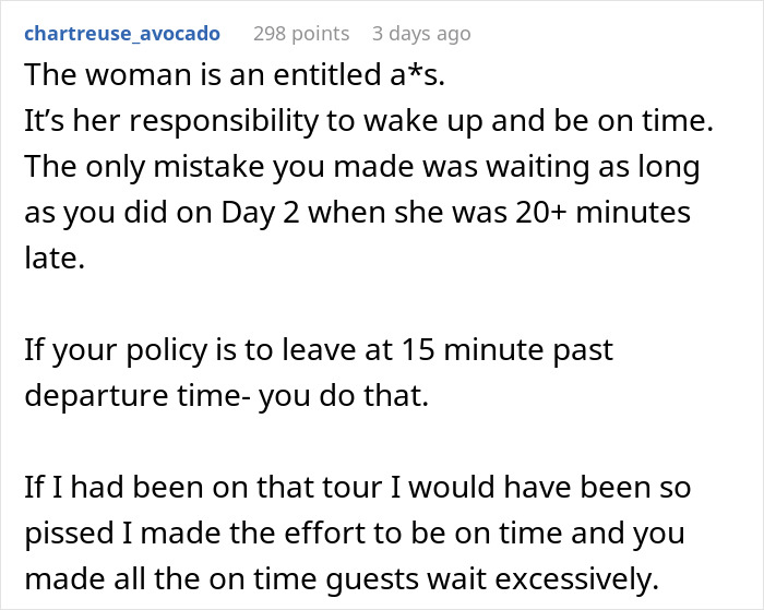 Always-Late Woman Tells Tour Guide To Wake Her Up, Gets Left Behind Instead