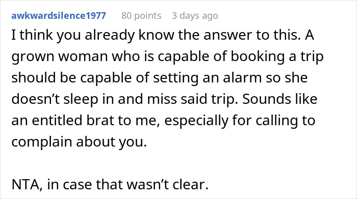 Always-Late Woman Tells Tour Guide To Wake Her Up, Gets Left Behind Instead