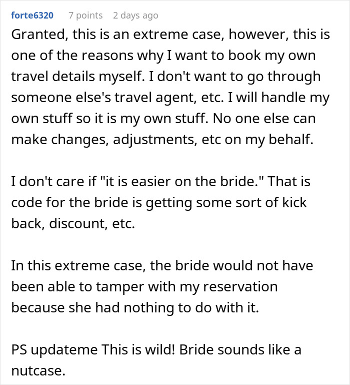 &#8220;They Were Bluffing&#8221;: Woman Outs Bride And Groom Trying To Sabotage Her Vacation