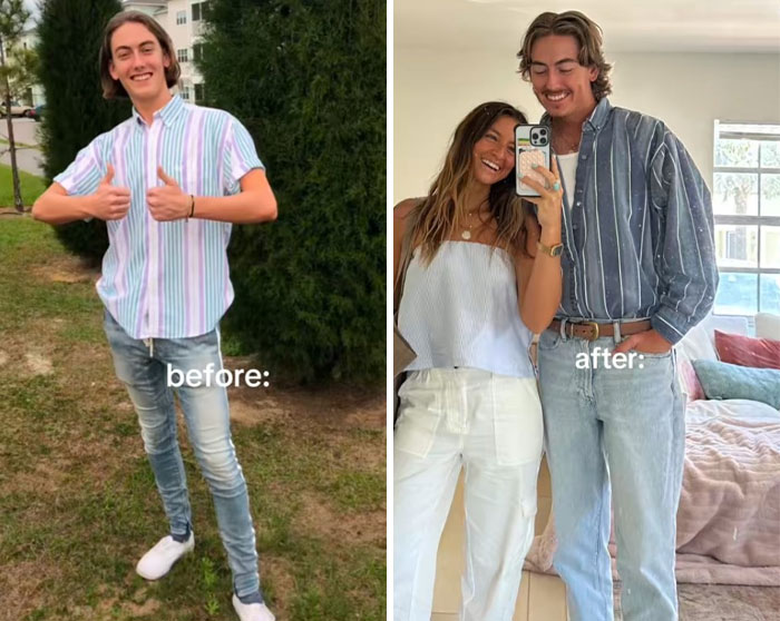 50 Women Share Pics That Perfectly Show The Girlfriend Glow-Up Effect