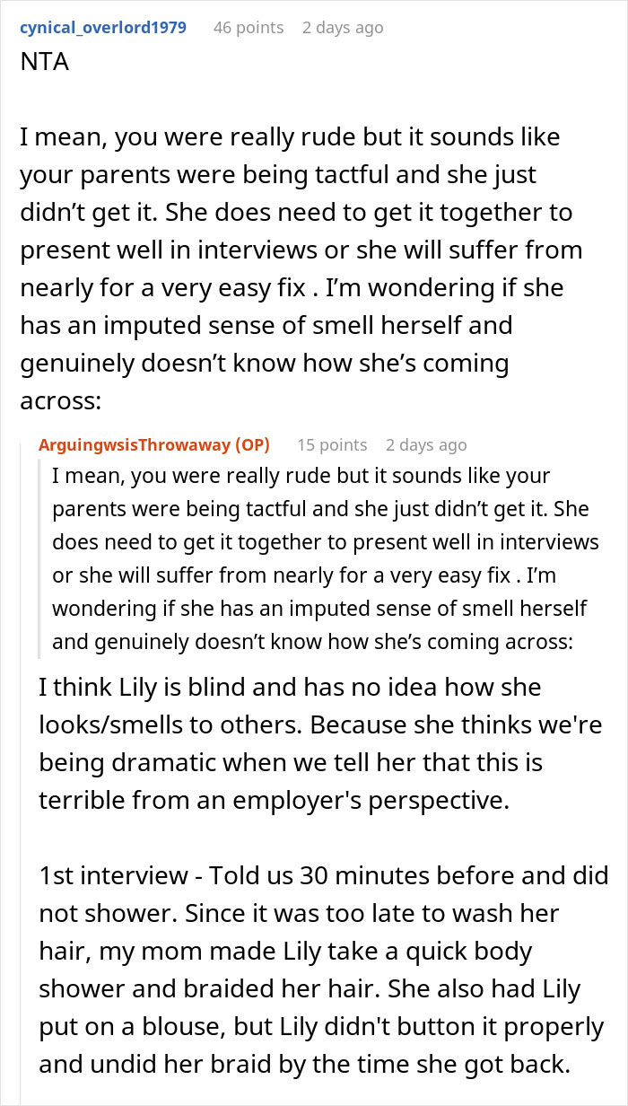 Woman Blames Sexism For Not Landing A Job, Gets Hit With A Brutal Reality Check From Sister